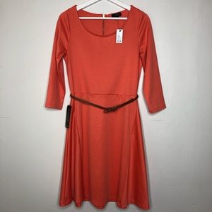 NWT The Limited 3/4 sleeve fit & flare knit dress